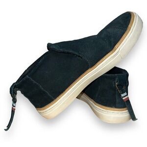 TOMS Womens Paxton Black Suede Resistant‎ Fashion Sneaker Size 8.5
